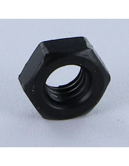 Porca sextavada para chapa Aço zinco preto M6 espessura de chapa 1,5