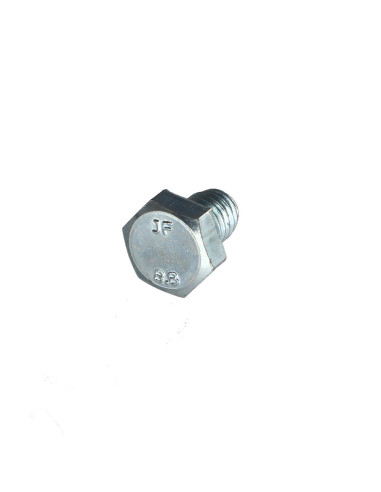 Parafuso de metais cabeça hexagonal M8X10 Classe 8.8 Aço zinco branco