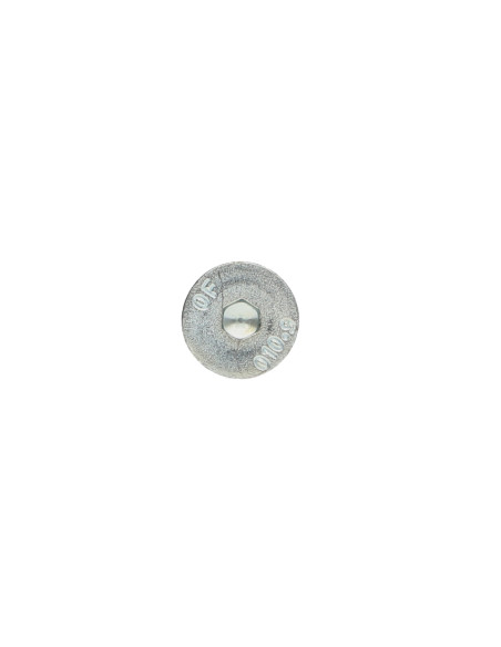 Parafuso de metais cabeça fresada hexagonal oca FHC chave de 4 M6X45 rosca parcial classe 10.9 Aço zinco branco