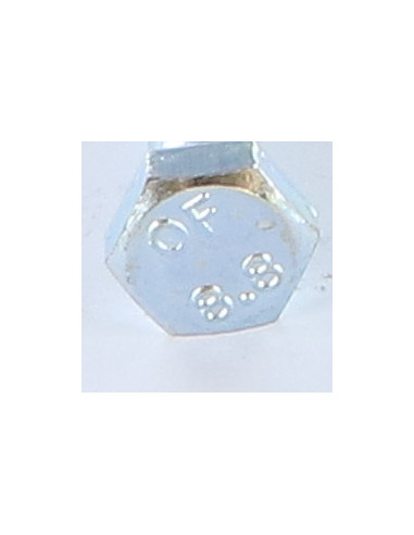 Corpo de parafuso cabeça hexagonal M8X60 Classe 8.8 Aço zinco branco