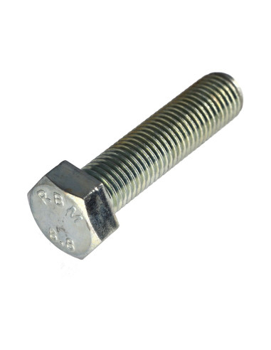 Parafuso de metais cabeça hexagonal M16X65 Classe 8.8 Aço zinco branco