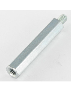 Espaçador hexagonal macho fêmea M6/10 10X30 roscado sobre 10 Aço zinco branco 2