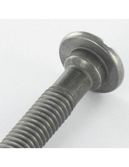 Parafuso de metais cabeça cilíndrica larga sulcada M6X48 dentado Aço bruto