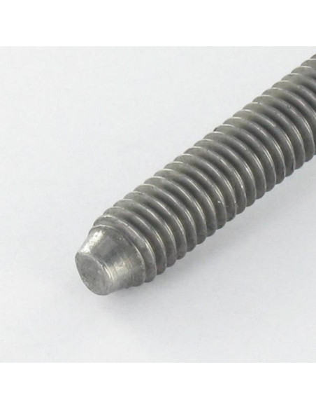 Parafuso de metais cabeça cilíndrica larga sulcada M6X48 dentado Aço bruto