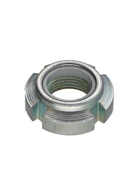 Porca com fenda Aço zinco branco M75 passo de rosca de 150