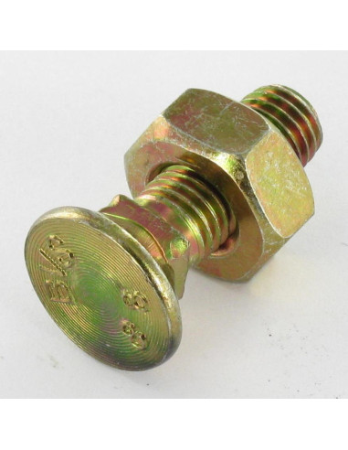 Parafuso arado GOLA QUADRADA DE CABEÇA DE EMBEBER M10X25 Classe 8.8 Dicromato