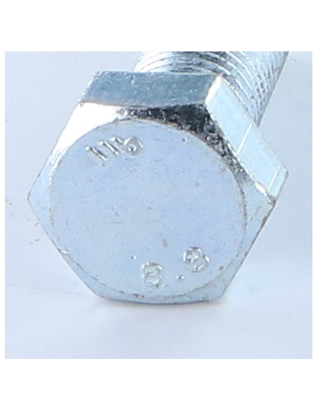 Corpo de parafuso cabeça hexagonal M12X45 Classe 8.8 Aço zinco branco