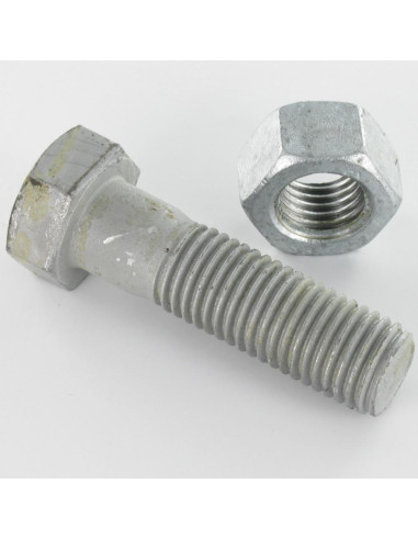 Parafuso (vendido com porca) cabeça hexagonal M20X100 Classe 6.8 SB forte resistência à corrosão Aço galvanizado