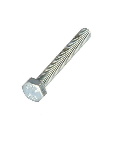 Parafuso de metais cabeça hexagonal M4X30 Classe 8.8 Aço zinco branco