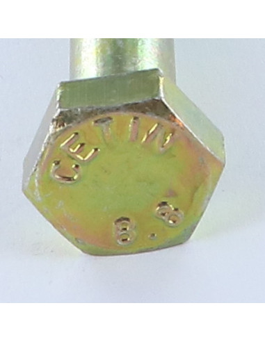 Corpo de parafuso cabeça hexagonal M10X100 Classe 8.8 Dicromato