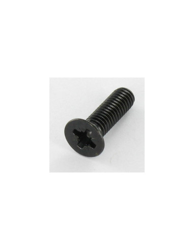 Parafuso de metais cabeça fresada Pozi PZ6 M4X12 Aço zinco preto