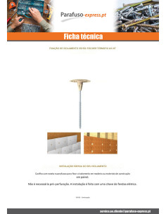 Bucha e PARAFUSO Fischer ISOLANTE 6H-NT 6X320 - Parafuso Express 2