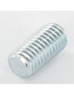 Parafuso de metais sem cabeça sextavado oco chave de 4 M8X80 perno plano Aço zinco branco 2