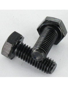 Parafuso de metais cabeça hexagonal M6X30 Classe 6.8 Aço zinco preto 200 Horas de nevoeiro salino sem corrosão