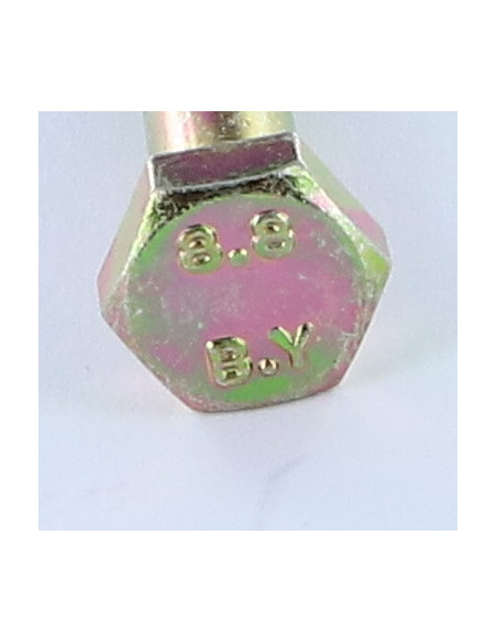 Corpo de parafuso cabeça hexagonal M5X35 Classe 8.8 Dicromato