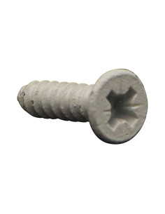 Parafuso de chapa cabeça fresada Pozi 3,9X16 Aço zinco branco lacado a branco RAL9010 branco puro