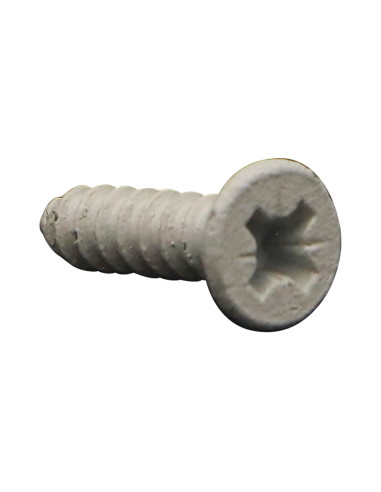 Parafuso de chapa cabeça fresada Pozi 3,9X16 Aço zinco branco lacado a branco RAL9010 branco puro