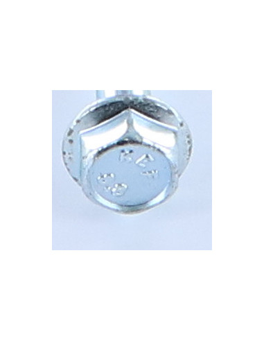 Parafuso de metais cabeça hexagonal M6X45 flange lisa Aço zinco branco
