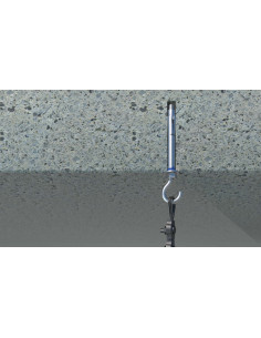 Bucha Fixações + Gancho broca 14 M10X70 Aço zinco branco 2