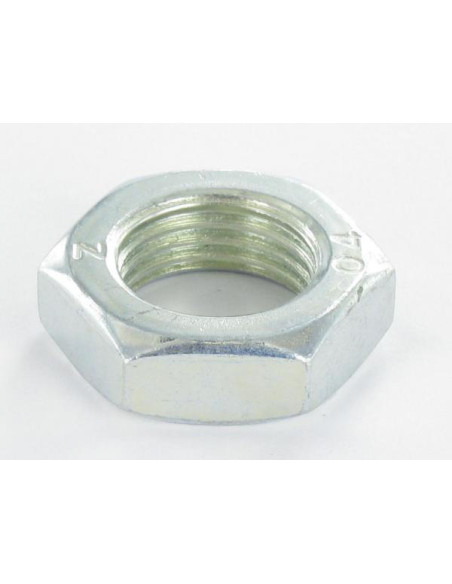 Porca hexagonal baixa hm/contraporca M22 passo de rosca fino passo de rosca de 150 Aço zinco branco