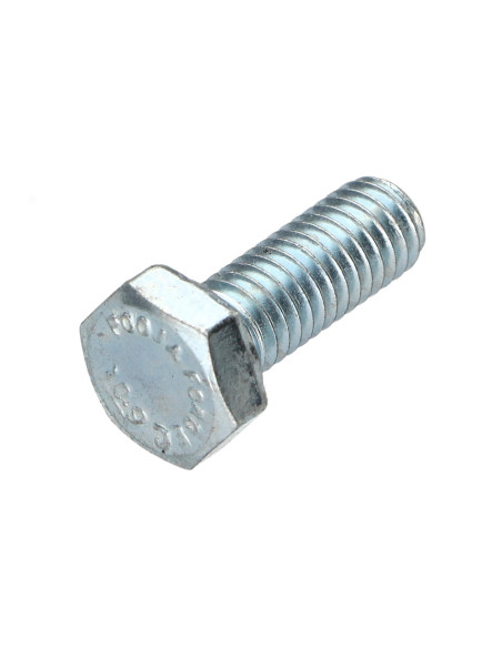 Parafuso de metais cabeça hexagonal M6X16 classe 10.9 Aço zinco branco