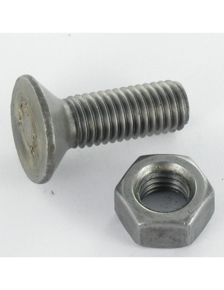 Parafuso arado cabeça fresada M12X35 1 Ergot 4.6 Aço bruto
