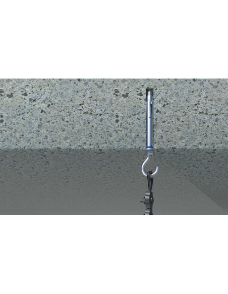 Bucha Fixações + Gancho broca 8 M6X45 Aço zinco branco