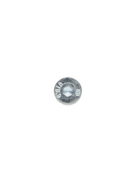 Parafuso de metais cabeça fresada hexagonal oca FHC chave de 5 M8X60 rosca parcial classe 10.9 Aço zinco branco