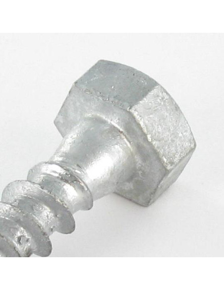 Parafusos Tirefond 10X60 forte resistência à corrosão Aço galvanizado a quente