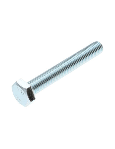 Parafuso de metais cabeça hexagonal M16X75 classe 10.9 Aço zinco branco