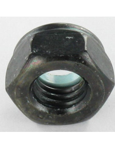Porca autoblocante M6 Aço zinco preto - Parafuso Express 2