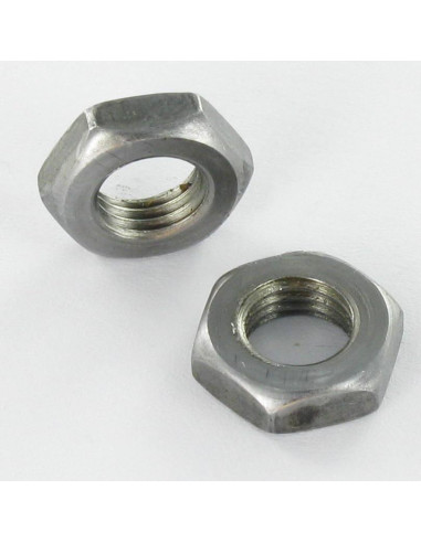 Porca hexagonal baixa hm/contraporca M16 Aço bruto