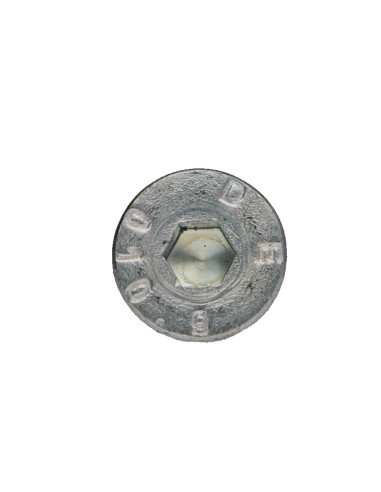 Parafuso de metais cabeça fresada hexagonal oca FHC M6X16 rosca total classe 10.9 chave de 4 Freio roscado Aço zinco