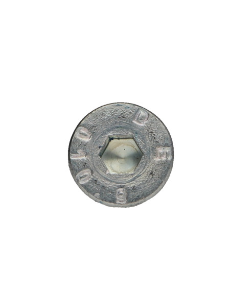 Parafuso de metais cabeça fresada hexagonal oca FHC M6X16 rosca total classe 10.9 chave de 4 Freio roscado Aço zinco