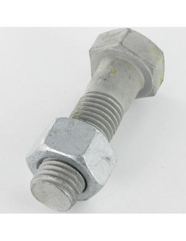 Parafuso (vendido com porca) cabeça hexagonal M12X50 Classe 8.8 SB forte resistência à corrosão Aço galvanizado a