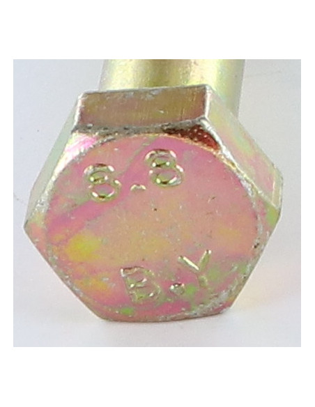 Corpo de parafuso cabeça hexagonal M16X80 Classe 8.8 Dicromato