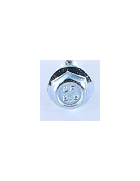 Parafuso de metais cabeça hexagonal M8X12 flange com gola serrilhada Classe 8.8 Aço zinco branco