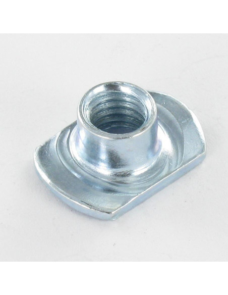 Porca para Soldar CURVA M10 Aço zinco branco - Parafuso Express