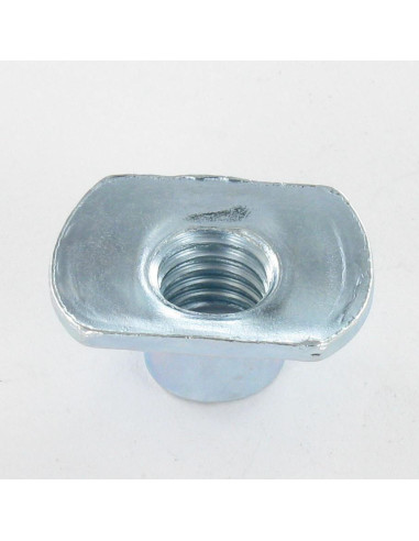 Porca para Soldar CURVA M10 Aço zinco branco - Parafuso Express