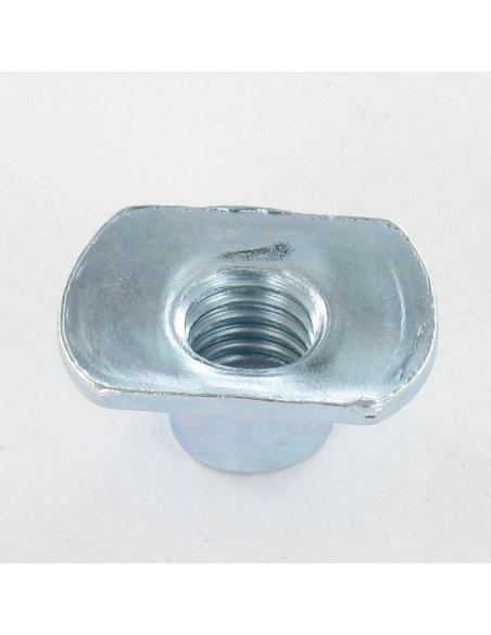Porca para Soldar CURVA M10 Aço zinco branco - Parafuso Express
