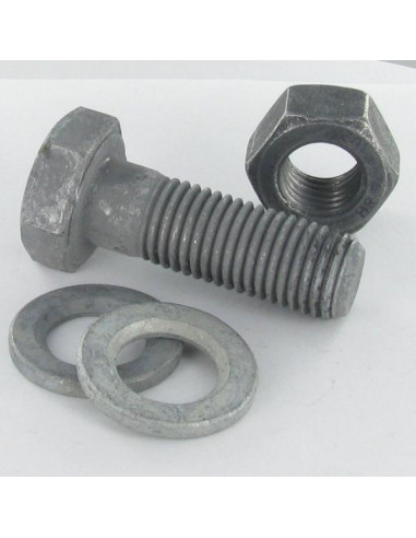 Parafuso (vendido com porca) alta resistência M16X80 2 Rondela classe 10.9 forte resistência à corrosão Aço