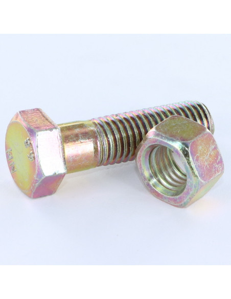 Parafuso (vendido com porca) cabeça hexagonal M12X25 Dicromato