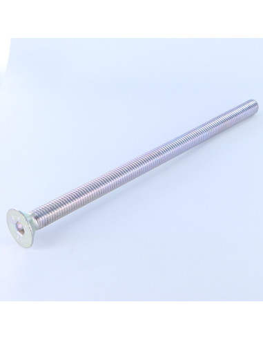 Parafuso de metais cabeça fresada hexagonal oca FHC chave de 6 M10X180 roscado sobre 180 Classe 8.8 Aço zinco branco