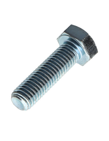 Parafuso de metais cabeça hexagonal M8X35 classe 10.9 Aço zinco branco