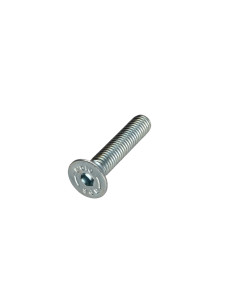 Parafuso de metais cabeça fresada hexagonal oca FHC chave de 6 M10X30 rosca total classe 10.9 Aço zinco branco