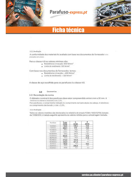 Parafuso (vendido com porca) estrutura M16X400 cabeça quadrada 27X27X11 Aço zinco branco