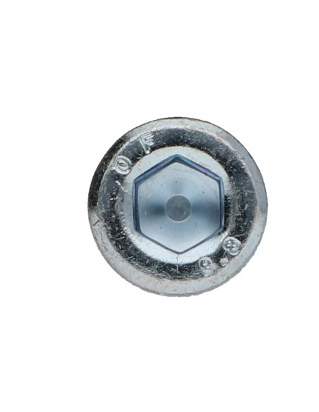 Parafuso de metais Parafuso cabeça oca sextavada M8X30 Classe 8.8 chave de 6 Aço zinco branco Freio roscado