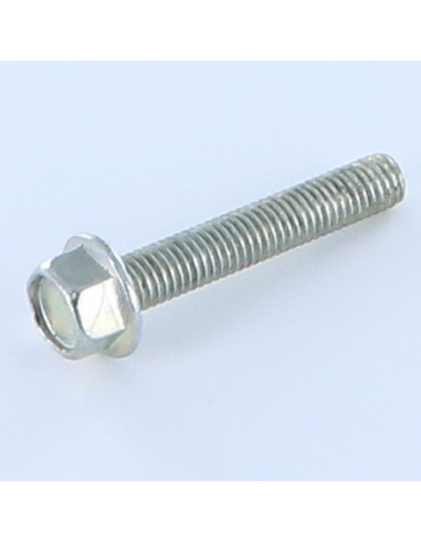Parafuso de metais cabeça hexagonal M8X60 Aço zinco branco flange com gola serrilhada