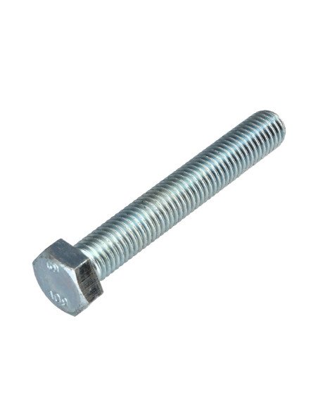 Parafuso de metais cabeça hexagonal M12X80 classe 10.9 Aço zinco branco