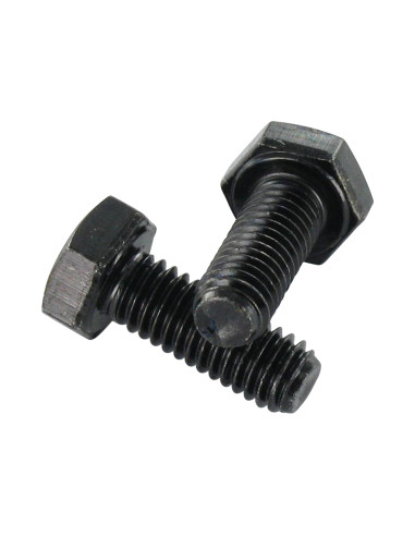 Parafuso de metais cabeça hexagonal M6X30 Classe 6.8 Aço zinco preto
